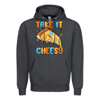Smoke take it easy keep it cheesy Zipper Hoodie - MaliasSmallBusiness