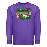 Purple summer Premium Sweatshirt - SublimationCraftShop