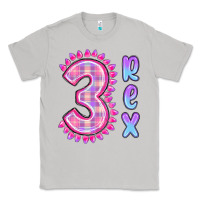 Moon Dust 3 rex pink dinosaur Classic Tee - MaliasSmallBusiness