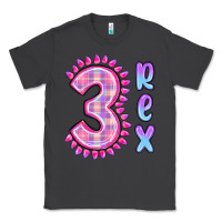 Smoke 3 rex pink dinosaur Classic Tee - MaliasSmallBusiness