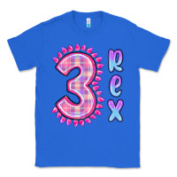 True Royal 3 rex pink dinosaur Classic Tee - MaliasSmallBusiness