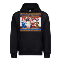 Black Western Star Spangled Baby Cow Urban Hoodie - LillyAllenDesigns