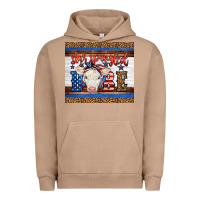 Pigment Burro Western Star Spangled Baby Cow Urban Hoodie - LillyAllenDesigns