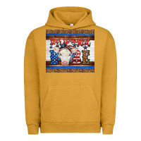 Pigment Peanut Butter Western Star Spangled Baby Cow Urban Hoodie - LillyAllenDesigns