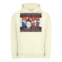 Pigment Pistachio Western Star Spangled Baby Cow Urban Hoodie - LillyAllenDesigns