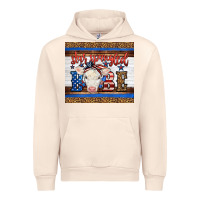 Sandshell Western Star Spangled Baby Cow Urban Hoodie - LillyAllenDesigns
