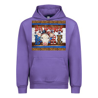 Western Star Spangled Baby Cow Urban Hoodie | Teevron