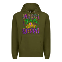 Army Green mardi gras queen Premium Hoodie - Artiststas