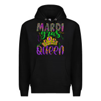 Black mardi gras queen Premium Hoodie - Artiststas