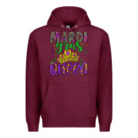 Burgundy mardi gras queen Premium Hoodie - Artiststas