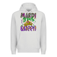 Dove Grey mardi gras queen Premium Hoodie - Artiststas