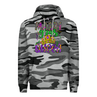 Slate Camo mardi gras queen Premium Hoodie - Artiststas