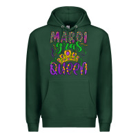 Sports Green mardi gras queen Premium Hoodie - Artiststas