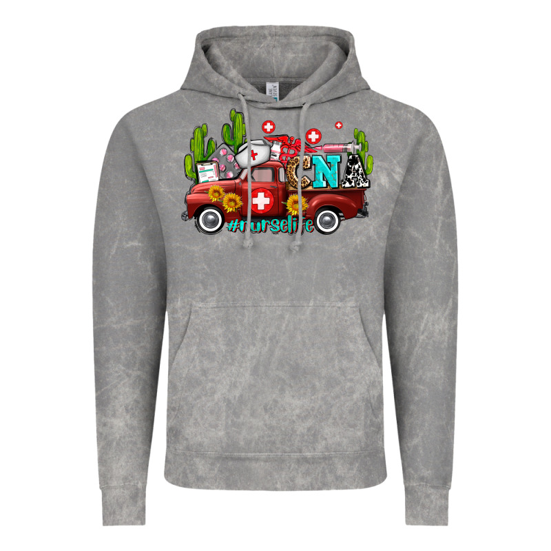 Cna Nurse Truck With Cactus And Sunflowers Vintage Hoodie by AdoDesignShop | Teevron
