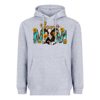 Heather Grey show mom with cow mothers day Heavyweight Hoodie - texasbilliewilder