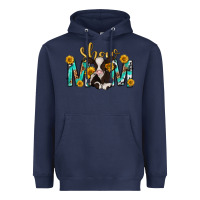 Navy show mom with cow mothers day Heavyweight Hoodie - texasbilliewilder