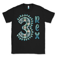 Black 3 rex green dinosaur Classic Tee - MaliasSmallBusiness
