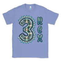 Colony Blue 3 rex green dinosaur Classic Tee - MaliasSmallBusiness