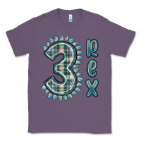 Lavender 3 rex green dinosaur Classic Tee - MaliasSmallBusiness