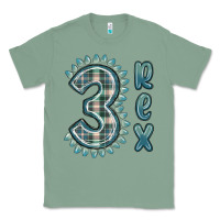 Sage 3 rex green dinosaur Classic Tee - MaliasSmallBusiness