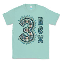 Seafoam 3 rex green dinosaur Classic Tee - MaliasSmallBusiness