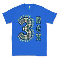 True Royal 3 rex green dinosaur Classic Tee - MaliasSmallBusiness