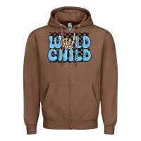 Chestnut wild child blue skeleton Zipper Hoodie - MaliasSmallBusiness