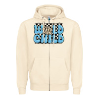 Sandshell wild child blue skeleton Zipper Hoodie - MaliasSmallBusiness