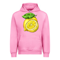 Fuchsia Pink lemon Urban Hoodie - BarkalooDesign
