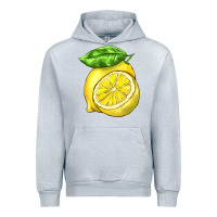 Heather Grey lemon Urban Hoodie - BarkalooDesign