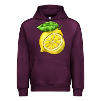 Mauve Wine lemon Urban Hoodie - BarkalooDesign