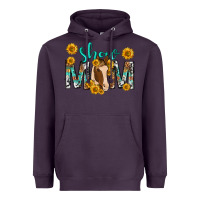 Plum show mom with horse mothers day Heavyweight Hoodie - texasbilliewilder