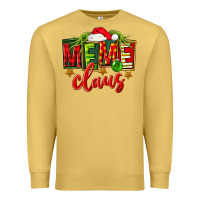 Antique Gold Christmas meme claus Premium Sweatshirt - FaDigitalArtStudio