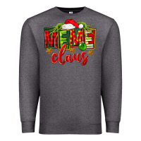 Charcoal Heather Christmas meme claus Premium Sweatshirt - FaDigitalArtStudio
