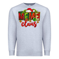 Heather Grey Christmas meme claus Premium Sweatshirt - FaDigitalArtStudio