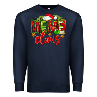 Navy Christmas meme claus Premium Sweatshirt - FaDigitalArtStudio