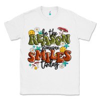 White be the reason someone smiles today Classic Tee - MaliasSmallBusiness