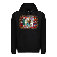 Black mexico flag christmas Premium Hoodie - AdoDesignShop