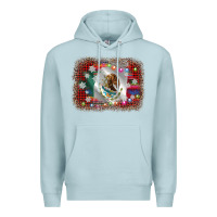 Blue Mist mexico flag christmas Premium Hoodie - AdoDesignShop