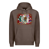 Coffee mexico flag christmas Premium Hoodie - AdoDesignShop