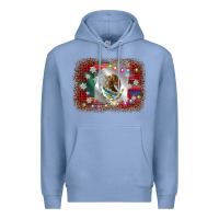 Colony Blue mexico flag christmas Premium Hoodie - AdoDesignShop