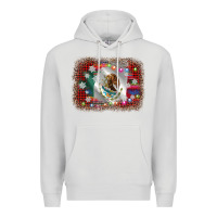 Dove Grey mexico flag christmas Premium Hoodie - AdoDesignShop