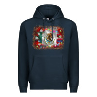 Navy mexico flag christmas Premium Hoodie - AdoDesignShop