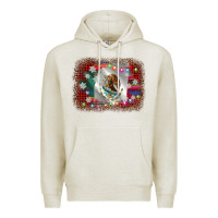 Oatmeal Heather mexico flag christmas Premium Hoodie - AdoDesignShop