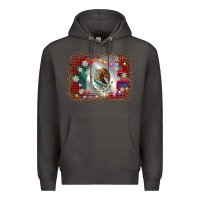 Smoke mexico flag christmas Premium Hoodie - AdoDesignShop