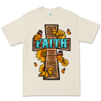 Bone Western Faith Cross Butterfly Premium Tee - LillyAllenDesigns