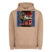 Pigment Burro Red White Rawr Dinosaur T-Rex Urban Hoodie - LillyAllenDesigns