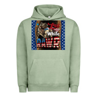 Pigment Oil Green Red White Rawr Dinosaur T-Rex Urban Hoodie - LillyAllenDesigns