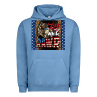 Pigment Pebble Blue Red White Rawr Dinosaur T-Rex Urban Hoodie - LillyAllenDesigns