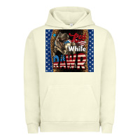 Pigment Pistachio Red White Rawr Dinosaur T-Rex Urban Hoodie - LillyAllenDesigns